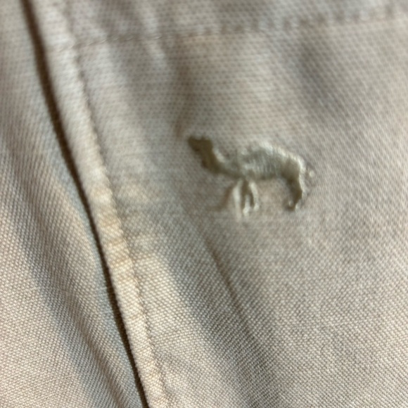 CAMEL COLLECTION Sz 50 Blazer Partially Lined Shoulder Pads Patch Pockets - Picture 5 of 12